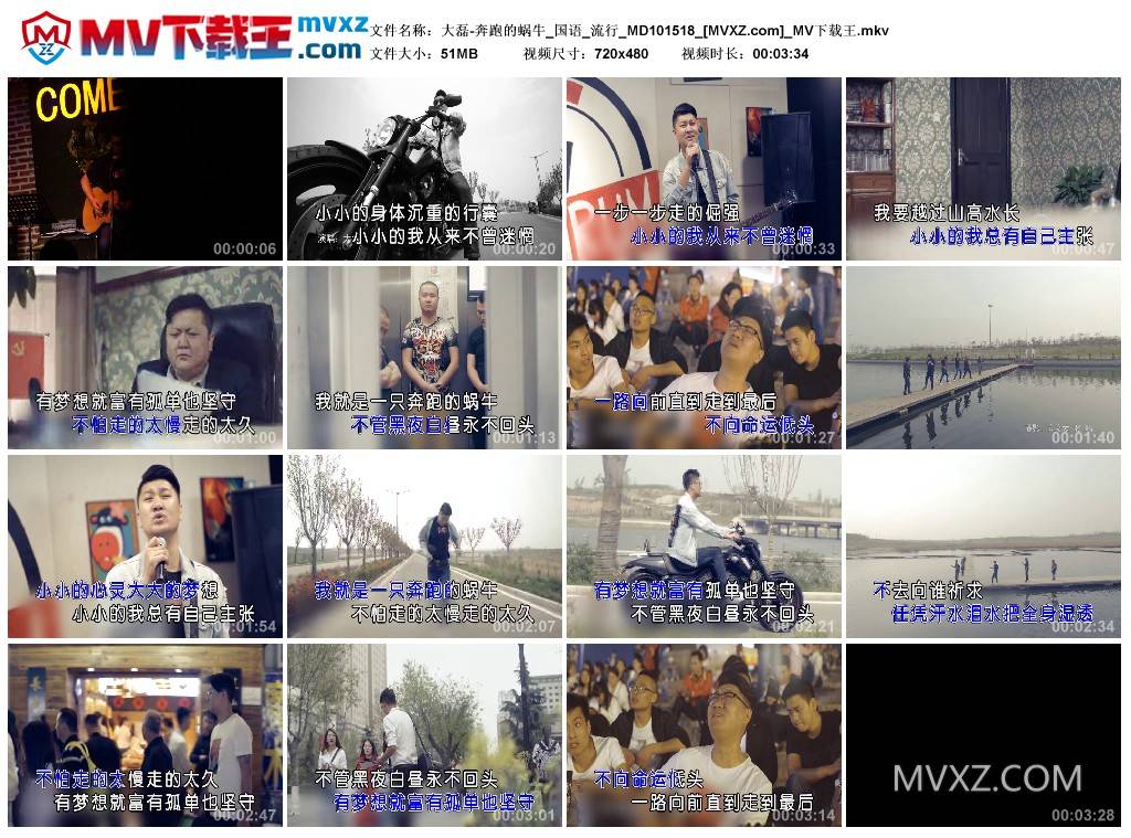 大磊-奔跑的蜗牛_国语_流行_MD101518